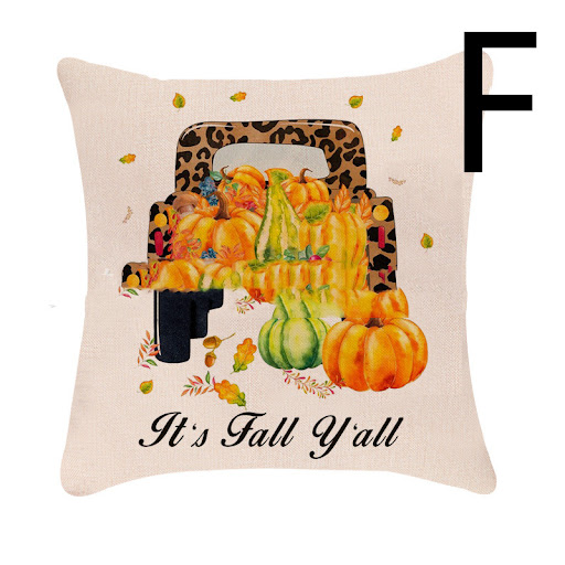 Title 7, Halloween Pumpkin Series Pillowcase Car Sofa Cu...