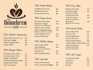 The Homebrew Cafe menu 1