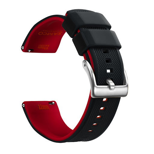 Title 5, Silicone Double Layer Color Strap Stainless Ste...