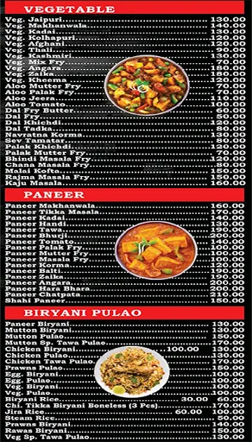 Roomaniya menu 