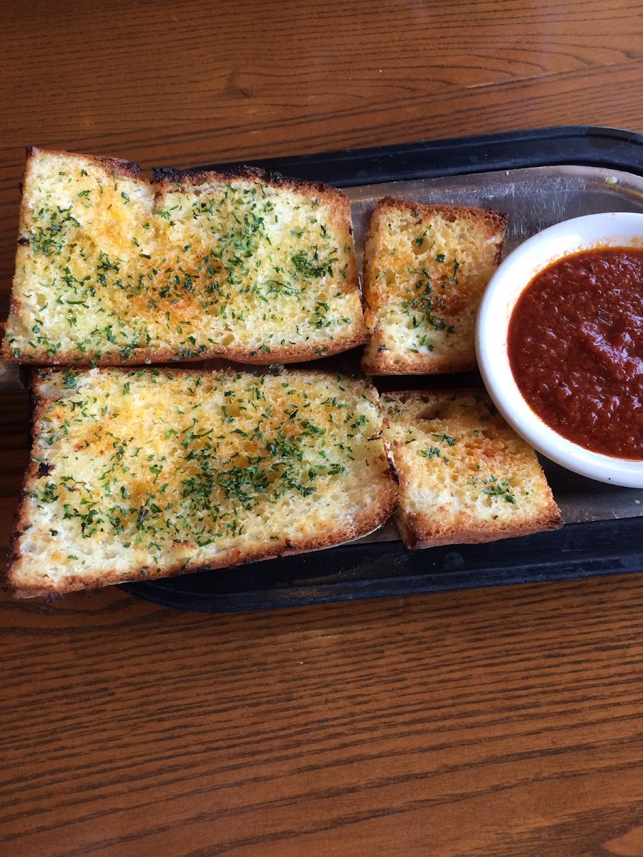 Gluten free garlic bread! So delicious!