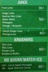 Think Juice menu 4