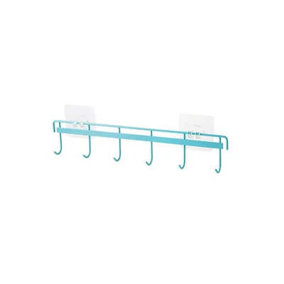 Wrought Iron Kitchenware Row Hook Wall Hanging, Seamless, Strong Viscose Hook, perfect for hanging pots, pans, and utens