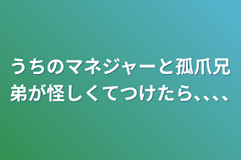 うちのマネジャーと孤爪兄弟が怪しくてつけたら､､､､