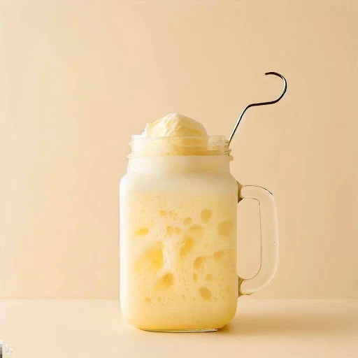 Pineapple Cream Ice Cream Soda [450 Ml, Mason Jar]