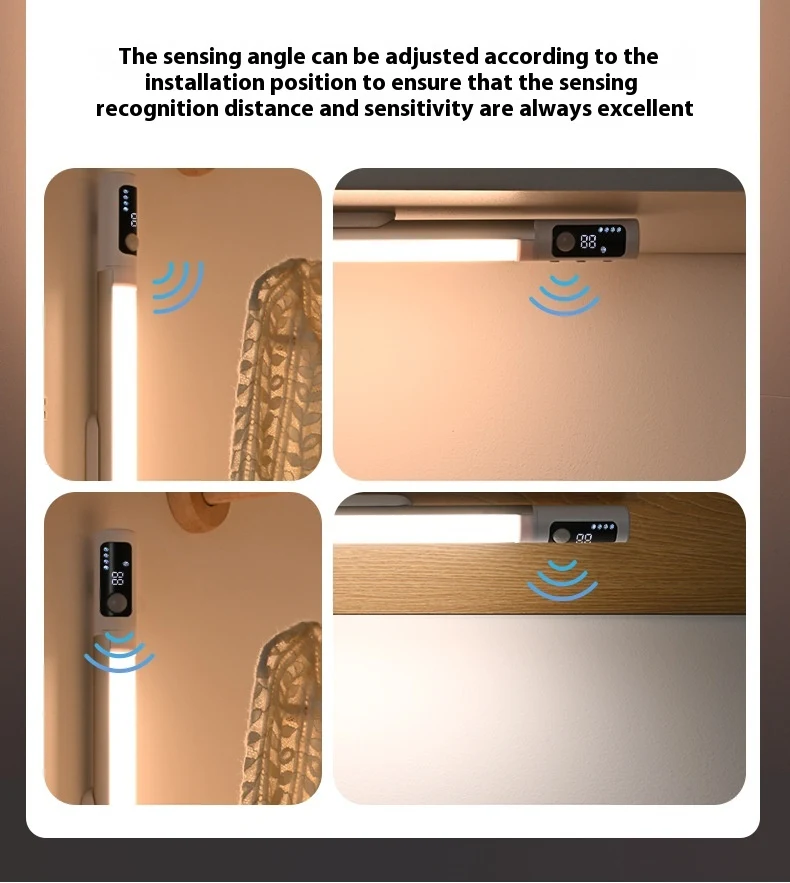 Title 3, Magnetic Strip L Lamp with Infrared Sensor Char...