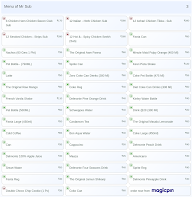 Mr Sub menu 3