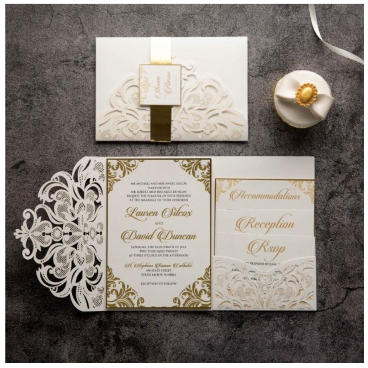 elegant wedding invitation