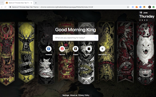 Game of Thrones New Tab Theme