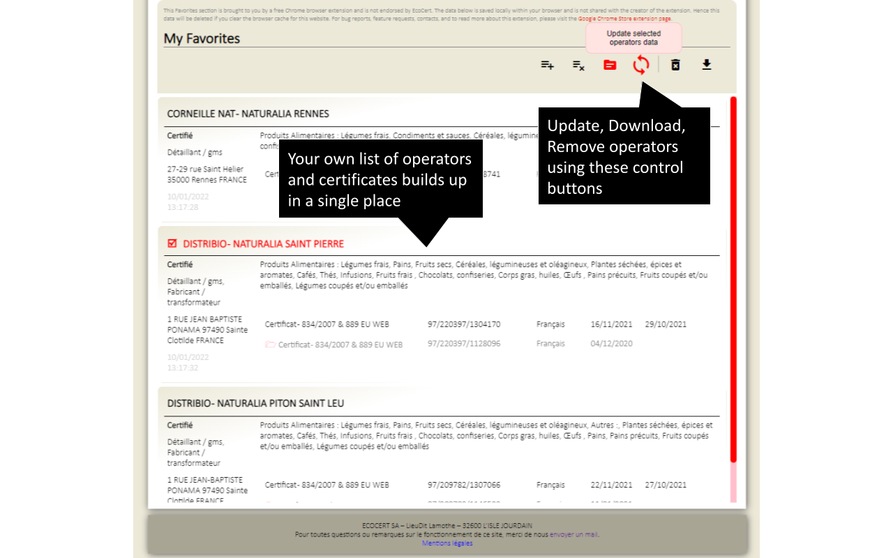 Ecocert Certificates Manager Preview image 3