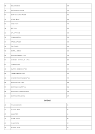 Abodes Bougainville menu 3