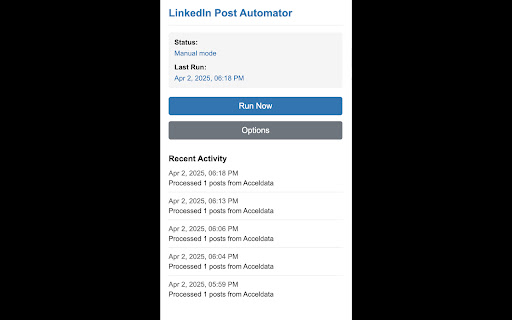 LinkedIn Post Automator screenshot 2