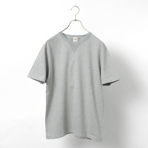 完成品 小寸編み BARNS（バーンズ） ヴィンテージ クルー 半袖 ガゼット トップス