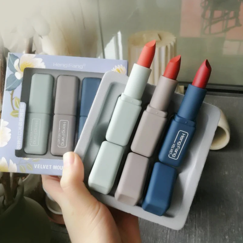 Title 3, Jesen Zima Velvet Matte Morandi set karmina. Sa...