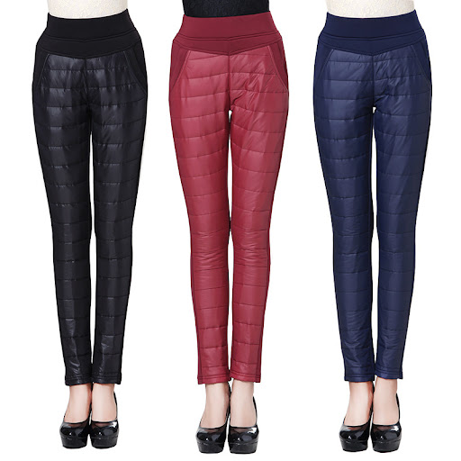 Title 5, Womens Down Pants Outerwear Fashionable High W...