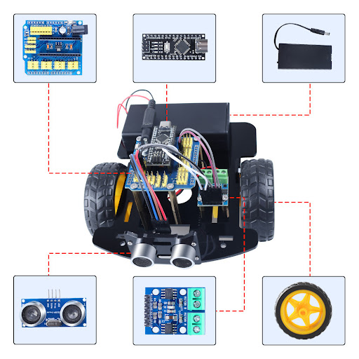 Title 4, Ultrasonic Obstacle Avoidance Robot DIY Program...