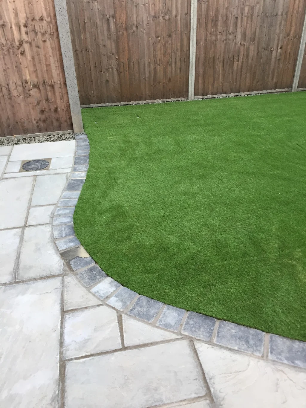 Paving artificial lawn