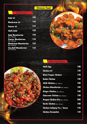 Aruvi Heaven's Food menu 