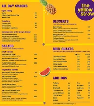 The Yellow Straw menu 3