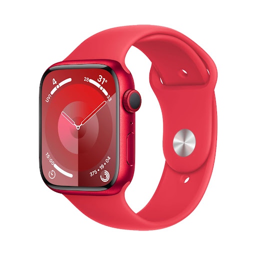 Đồng hồ Apple Watch Series 9 GPS 45mm (Product) Red (Vỏ Nhôm Dây Silicone - M/L) (MRXK3SA/A)