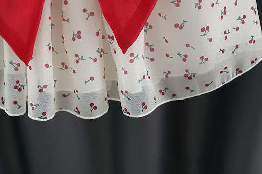 Title 8, Baby Girl Cherry Princess Dress Puff Sleeve Bow...