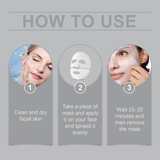 Title 5, Collagen Facial Mask for Hydrating Skin Care. R...
