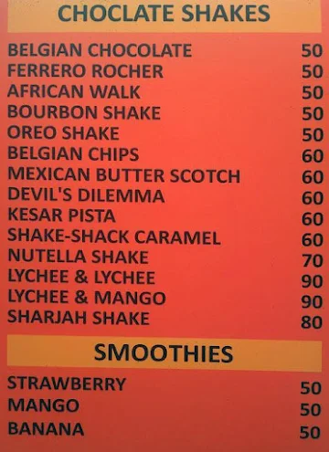 Lassi And Juice menu 