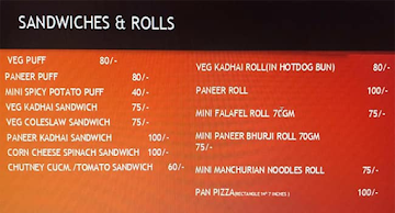 Modak Sweets menu 