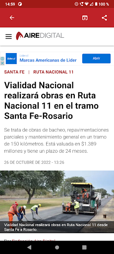 Screenshot AIRE TV - Aire de Santa Fe