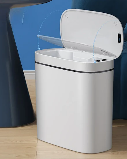 14L Smart Trash Can USB Charging Automatic Waste Bin for ... - 3