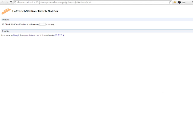 LeFrenchStallion Live Notifier chrome extension