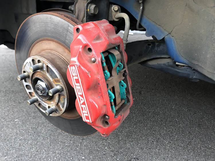 インプレッサ スポーツワゴンのブレーキパッド交換・プロジェクトμに関するカスタム事例の投稿画像3枚目