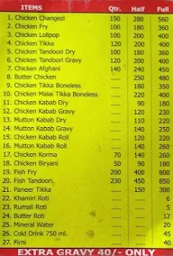 Nawab's Chicken Point menu 1