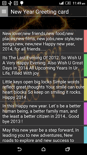 New Year Greeting card