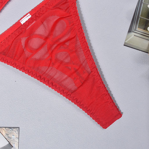 Title 13, Polyester lingerie set with lace-up, push-up, h...