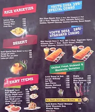 Youth Dosa menu 1