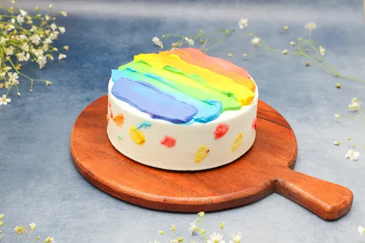 Rainbow Colourful Cake