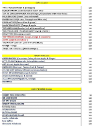 Fuel Juice & Pasta Bar menu 3