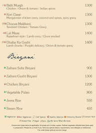 Baluchi - The Lalit menu 3