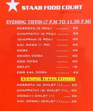 Staar Food Court menu 8