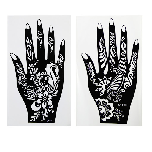 Title 5, Hand Inkjet Tattoo Template Color Painting, cre...