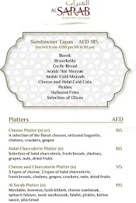 Al Sarab Rooftop Lounge menu 2