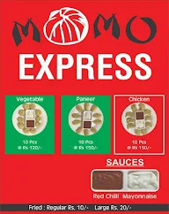 Momo Express menu 1