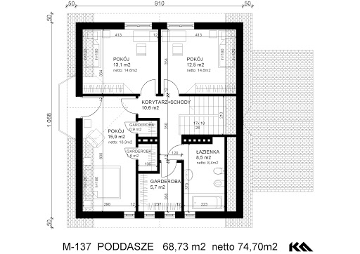 M-137 - Rzut poddasza