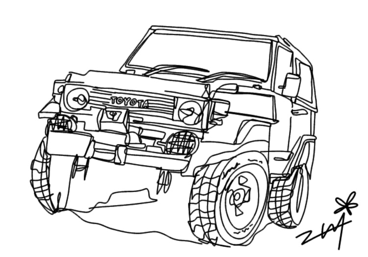 ☆CAR CAR☆さんが投稿したイラスト・絵・ランドクルーザーに関するカスタム事例の投稿画像2枚目
