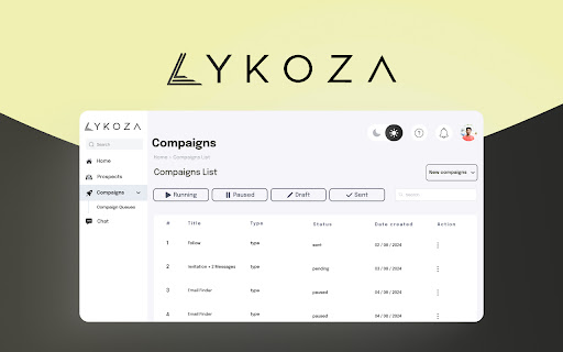 Lykoza - LinkedIn automations tool Preview 8