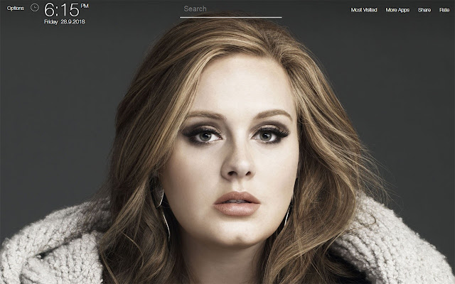 Adele Wallpapers FullHD New Tab