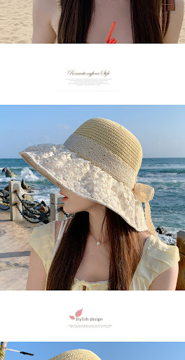 Title 4, Summer Seaside Vacation Sun Protection Sun Hat ...