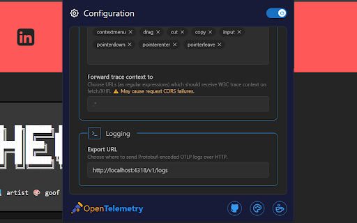 Browser Extension for OpenTelemetry screenshot 3