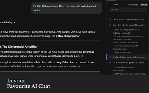 Y-Axis : Navigate through long LLM Chats screenshot 4